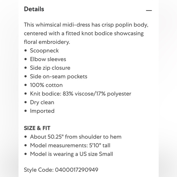 Tanya Taylor Naomi Embroidered Floral Dress - Picture 9 of 9